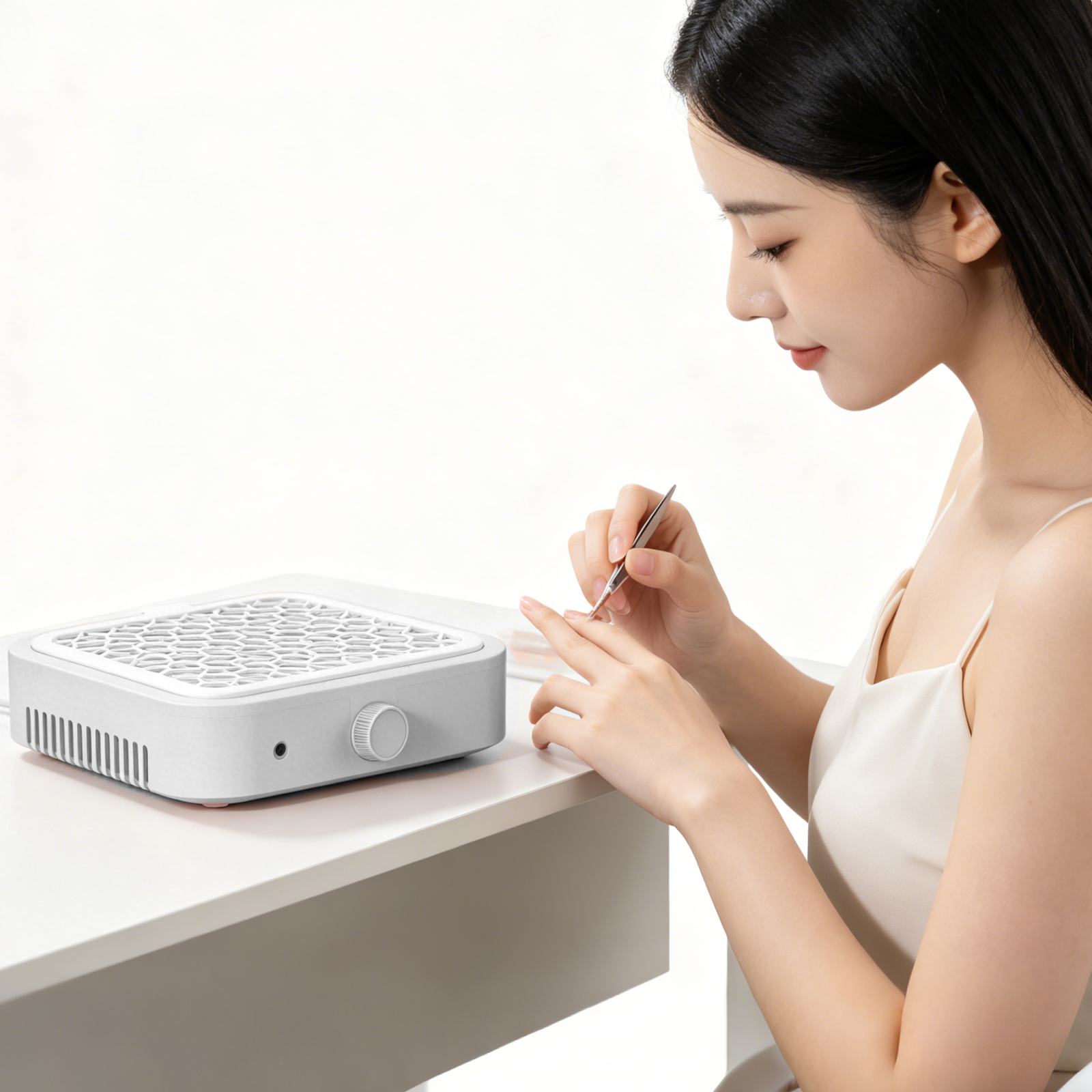 Nail Dust Collector Powerful Suction  Speed Contro|  Vacuum Fan Dust Cleaner Reusable Filter for Acrylic Nails Polishing Manicure Salon Home image 5