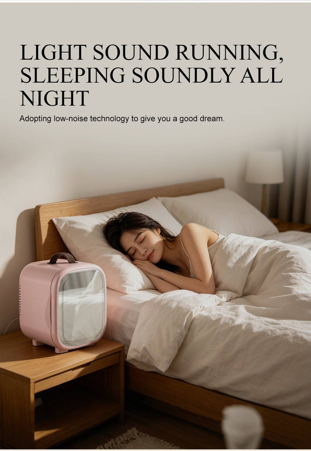 premium beauty fridge 5 15℃ precise temperature control for skincare & cosmetics storage | compact & stylish vanity fridge