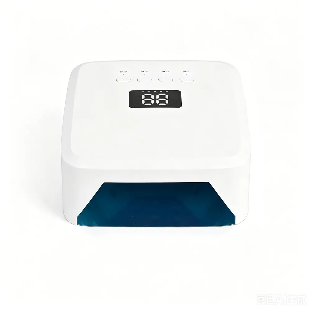 UV LED Nail Lamp,120W Rechargeable Nail Dryer Light | 4 Timers, Atmosphere Light & Mirror Base, UV Light for All Gel Nails, Ideal for Training,Nail Art Practice,Home & Salon Use